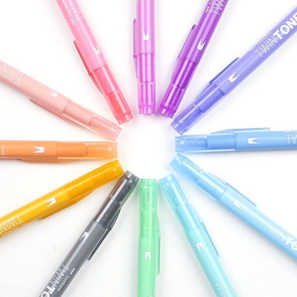 Tombow TwinTone Markers (Pastel) - Image 2