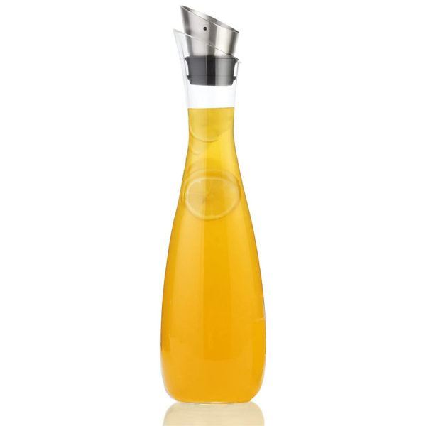 AVACRAFT Glass Carafe, Strong 3mm Thick, Hot and Cold Water Glass Pitcher with Lid