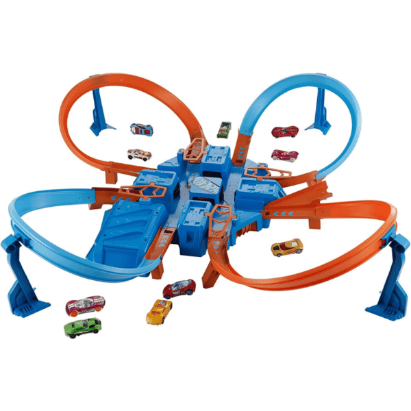 Hot Wheels Criss Cross Crash Motorized Track Set - Image 2