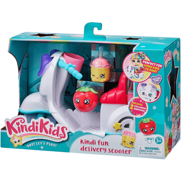 Kindi Kids Fun Delivery Scooter and 2 Shopkins - Image 2
