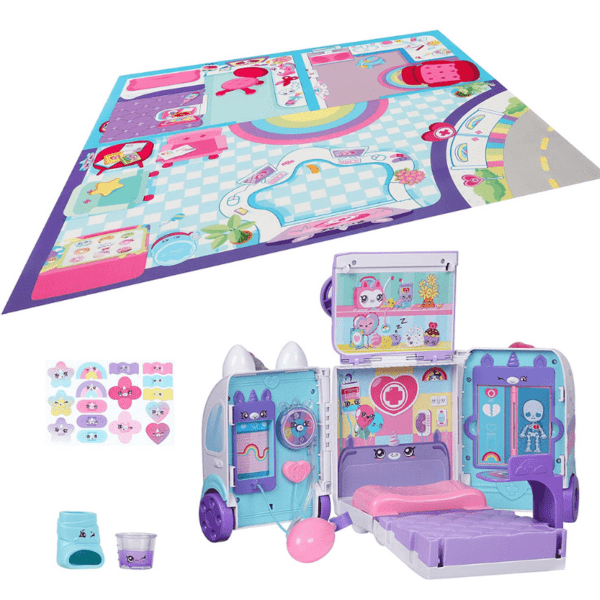 Kindi Kids Hospital Corner - Unicorn Ambulance - Playmat Included - Image 2