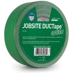 IPG JobSite DUCTape, Colored Duct Tape, 1.88" x 60 yd, Green (Single Roll)