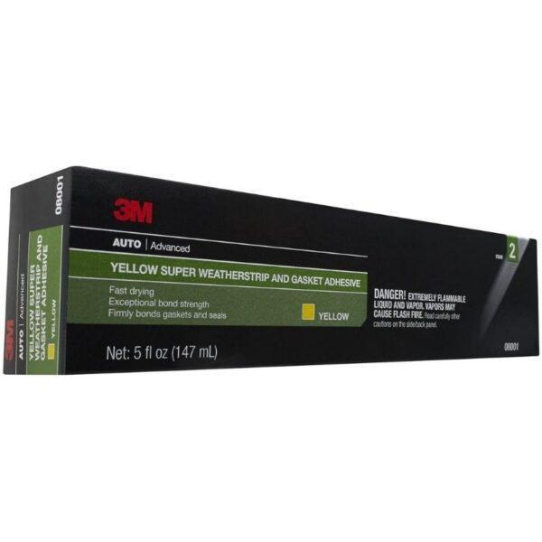 3M Super Weatherstrip and Gasket Adhesive, 08001, Yellow, 5 oz Tube