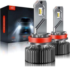 H11/H9/H8 LED Headlight, LAWTOOLIGHT 2-Pack LED Headlight Bulb
