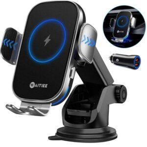 WAITIEE Wireless Car Charger,15W Fast Charging Automobile Chargers